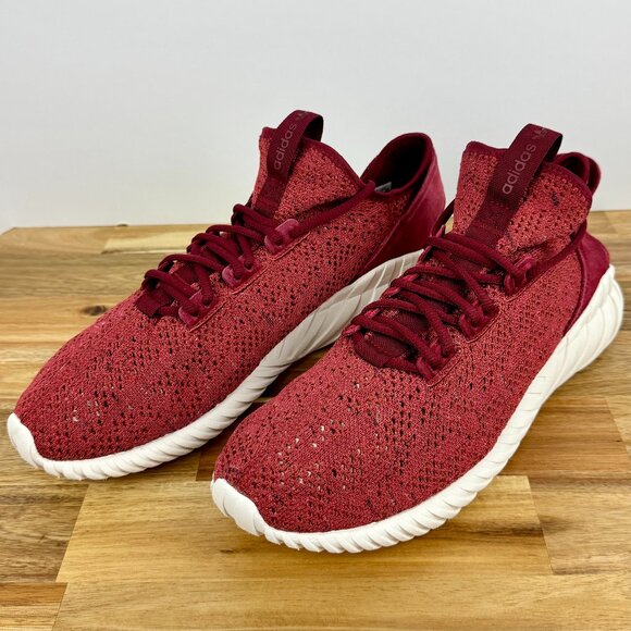 Adidas Men's Size 13 Originals‎ Tubular Doom Sock PK Shoes (BY3560)  Mystery Red - Picture 1 of 8
